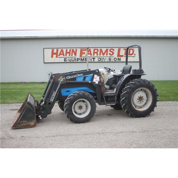 Landini Globus Techno 60 4wd tractor, rops, Alo Q710 loader, 6' bucket, 14.9R28, 2 remotes,12x12 shu