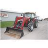 Image 2 : Case/Int 105U 4wd tractor, cab, air, L740 SL loader, 7' bucket, front aux hydraulics, 460/85R34, 2 r