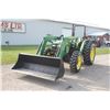Image 2 : JD 5420 4wd tractor, rops, New Alo X3 loader, QT 7' bucket, 16.9x30, 2 remotes, 2026 hours