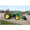 Image 5 : JD 5420 4wd tractor, rops, New Alo X3 loader, QT 7' bucket, 16.9x30, 2 remotes, 2026 hours