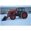 Image 1 : 2012 Kubota M126X 4wd tractor, cab, air, New Kubota M47 SL loader, powershift, 4 remotes, 3290 hours
