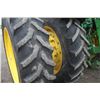 Image 9 : JD 6210R 4wd tractor, cab, air, IVT, 4 remotes, 18.4x46, axle duals, , 6196 hours, 2012 model
