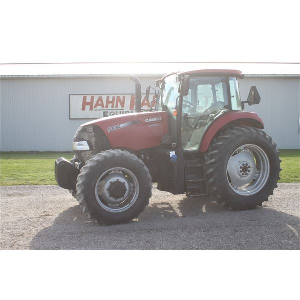 Case/Int Farmall 130A 4wd tractor, cab, air, 18.4-38, buddy seat, 10 front weights, 929 hours
