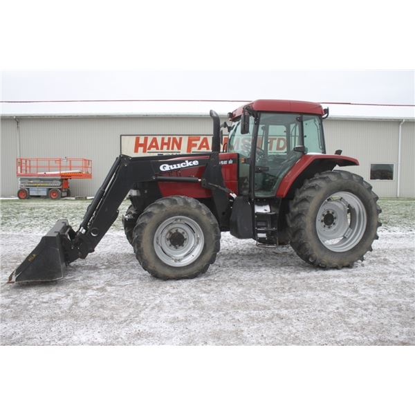 CIH MX120 4wd tractor, cab, air, powershift, Alo SL loader, 6314 hours, local consignment