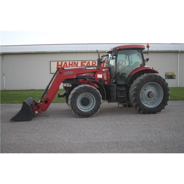 CIH Puma 180 4wd tractor, cab, air, Powershift, 2 sets of remotes, L770 loader, 7857 hours