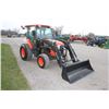 Image 4 : Kubota L6060 4wd tractor, cab, air, hydro,new Alo C18S loader, 2 remotes, 44x18.00-20, 2030 hours