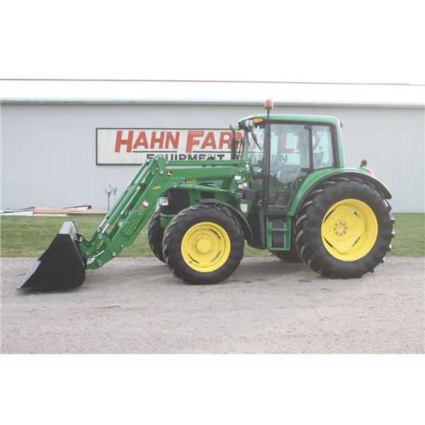 JD 6430 Premium 4wd tractor, cab, air, IVT, H310 SL loader, 3 remotes, 18.4x38, 3716 hours