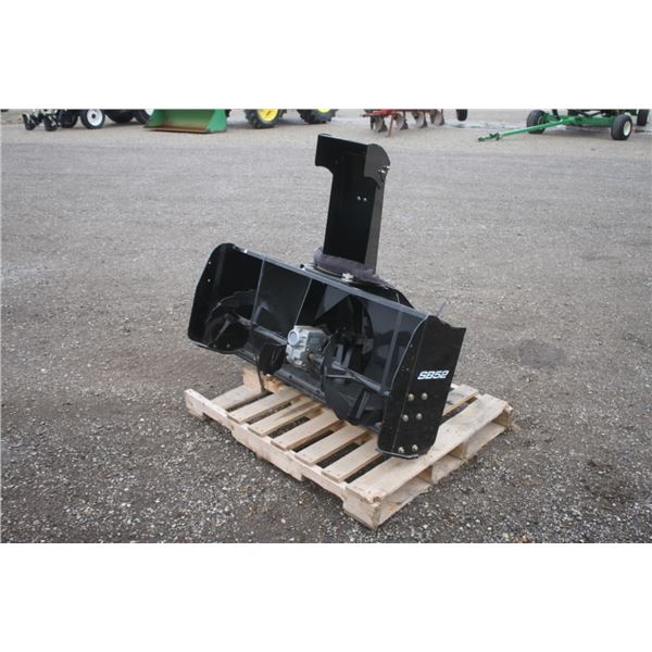 Yanmar 54" single auger front mount snowblower to fit compact tractor, unused