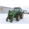 Image 2 : JD 6420 4wd tractor, cab, air, powerquad, JD 640 SL loader