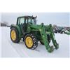 Image 4 : JD 6420 4wd tractor, cab, air, powerquad, JD 640 SL loader