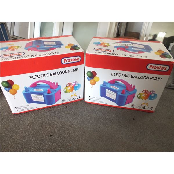 2 Prextex Electric Balloon Pumps