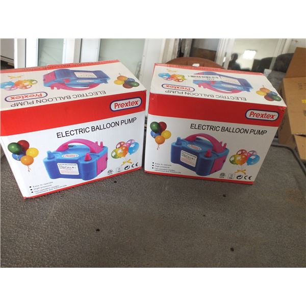 2 Prextex Electric Balloon Pumps