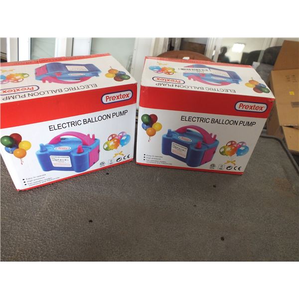 2 Prextex Electric Balloon Pumps