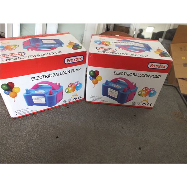 2 Prextex Electric Balloon Pumps