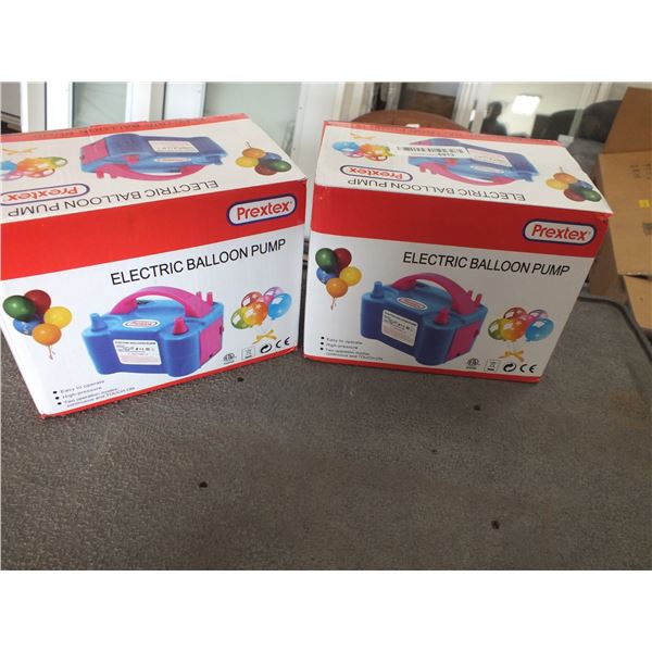 2 Prextex Electric Balloon Pumps