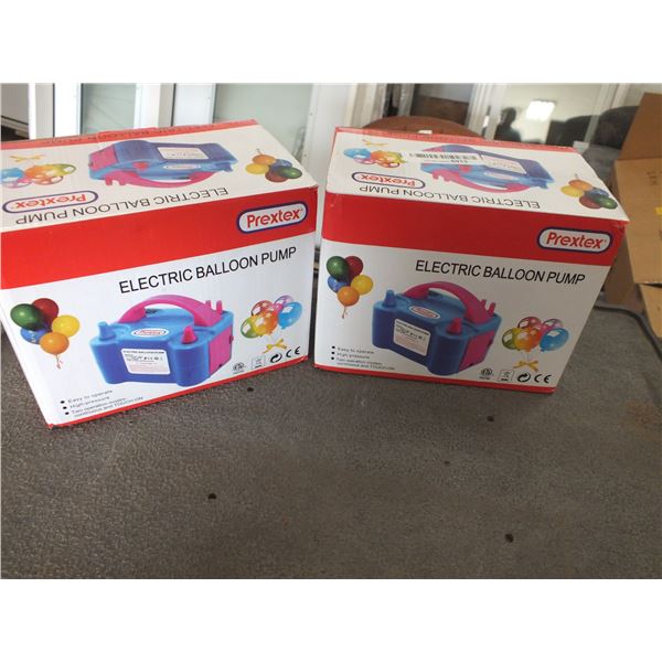 2 Prextex Electric Balloon Pumps