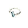 Image 1 : Michigan – Blue Topaz and Diamonds Ring