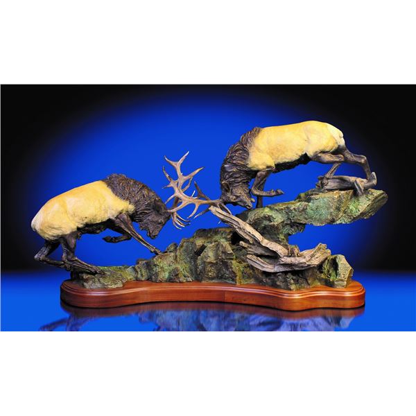 *Bronze – “Primitive Force”- Lorenzo Ghiglieri - Elk Bronze