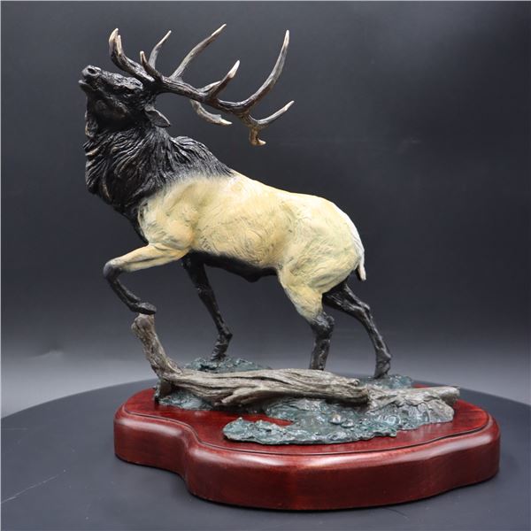 “Wapiti” Bronze Elk Sculpture