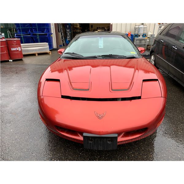*TOW* 1997 PONTIAC FIREBIRD, 2DR COUPE, RED, VIN 2G2FS22K5V2221974,