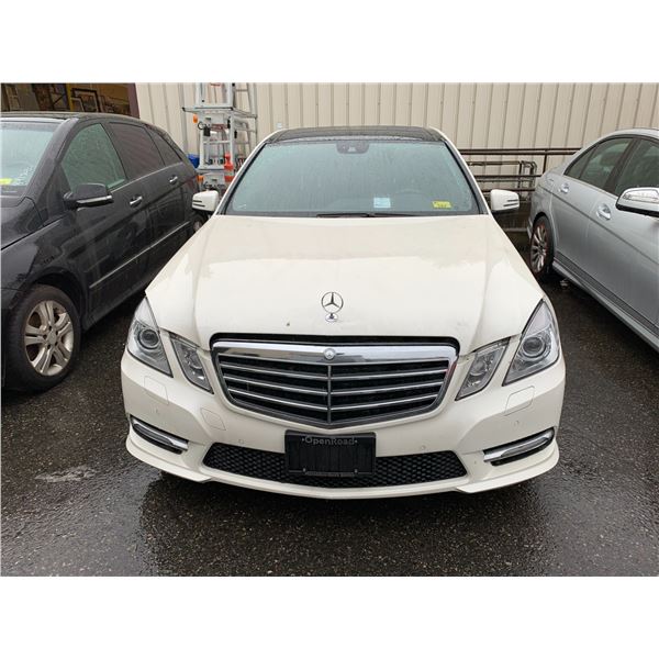 *TOW* 2012 MERCEDES E350, 4DR SEDAN, WHITE, VIN WDDHF8JB6CA644008,