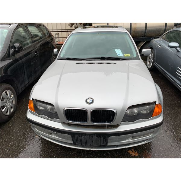 *TOW* 2001 BMW 325I, 4DR SEDAN, GREY, VIN WBAAV33421FU75585,
