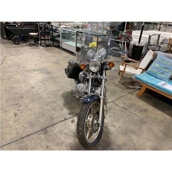 *TOW* 1991 YAMAHA VIRAGO MOTORCYCLE, BLUE, VIN JYA3CNN09MA003193,