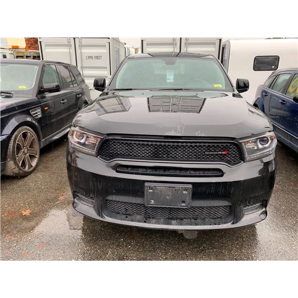 *TOW* 2020 DODGE/RAM DURANGO GT, 4DR SUV, BLACK, VIN 1C4RDJDG8LC321358,
