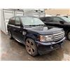 Image 2 : *TOW* 2008 LAND ROVER RANGE ROVER SPORT, 4DR SUV, BLACK, VIN SALSH23468A144792,