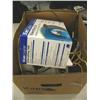 Image 1 : Box of computer cables & new Analogue Corporate Modem/external
