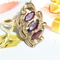 14k Gold and Garnet Ring  (74)