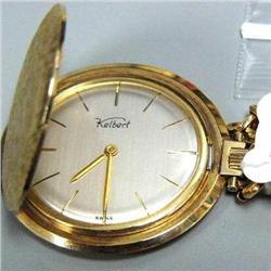 14k Gold Hunter's Case Pocket Watch, Swiss made  (74)
