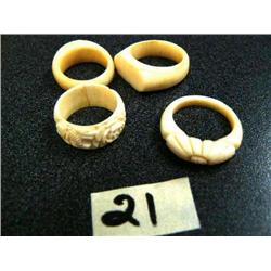 4 Ivory Rings  (71)