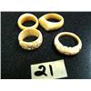 Image 1 : 4 Ivory Rings  (71)
