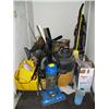 Image 1 : Lot of cleaning supplies: Vacuums, mop buckets etc
