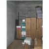 Image 24 : Warehouse including Balcony: rolls of paper, cardboard boxes, office supplies, Ricoh copier, foam bo