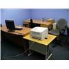 Image 1 : Office: Metal shelves, safe, folding table, computer, file cabinet, 3 office chairs, plant, desks, f