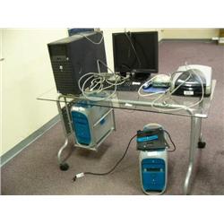 Computer work Station with Computers - 2 G3 upgraded to G4