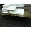 Image 1 : Folding Table w/ paper