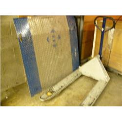 Pallet Jack & metal floor