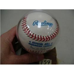 Baseball signed by Ted Williams - value $1300 (53)