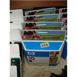 Lot of 4 HP Ink Cartridges 10- black