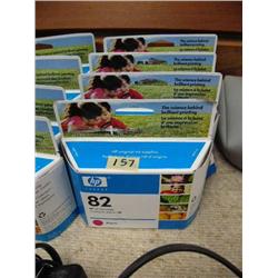 Lot of 4 HP Ink Cartridges 82- magenta