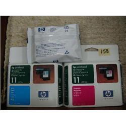 Lot of 3 HP Ink Cartridges 11- mixed colors