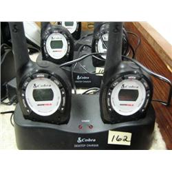 Pair of Cobra Desktop Charger with 2 Micro Talk Radios