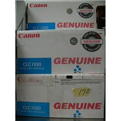 Lot of 11 Cannon CLC 1100 toner - blue