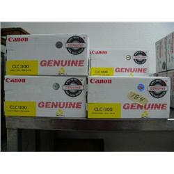 Lot of 15 CLC 1100 Cannon toner - Yellow