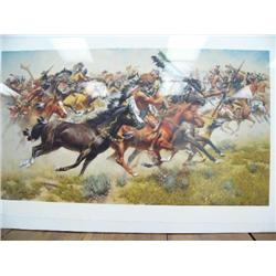 Signed & numbered print by Frank C. McCarthy (98)