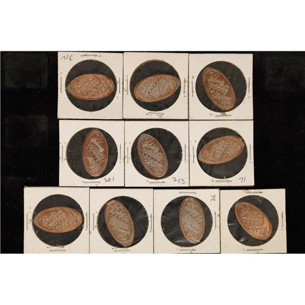 10-ELONGATED LINCOLN CENTS: MY LUCKY PENNY.