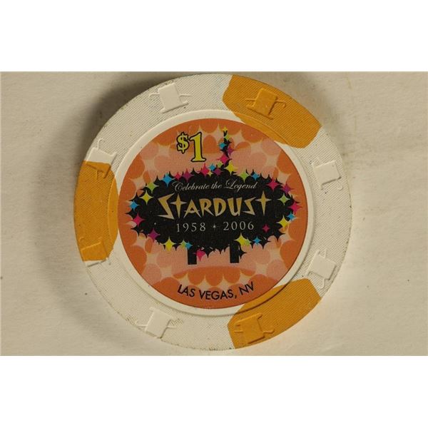 $1 STARDUST CASINO CHIP. LAS VEGAS, NV
